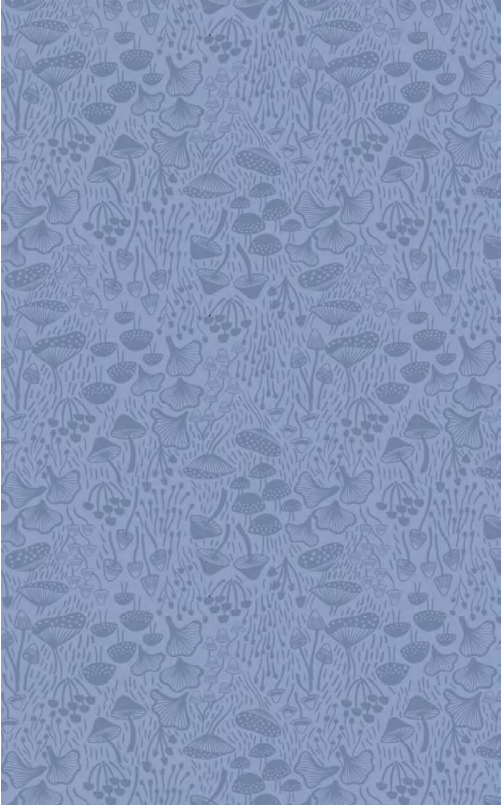 Lewis & Irene Quiltshop Hochwertige, gewebte Baumwolle für den Winterschlaf, Pilze, Anthrazit