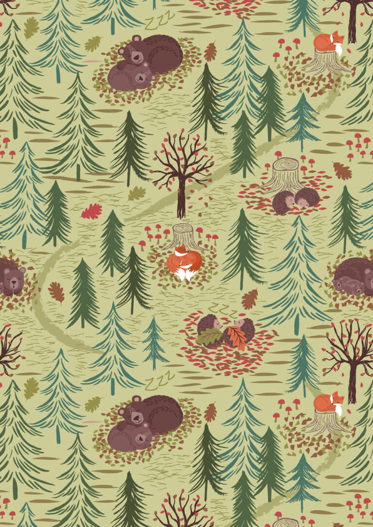 2021 A Winter Nap Lewis & Irene Quiltshop Quality Cotton Woven