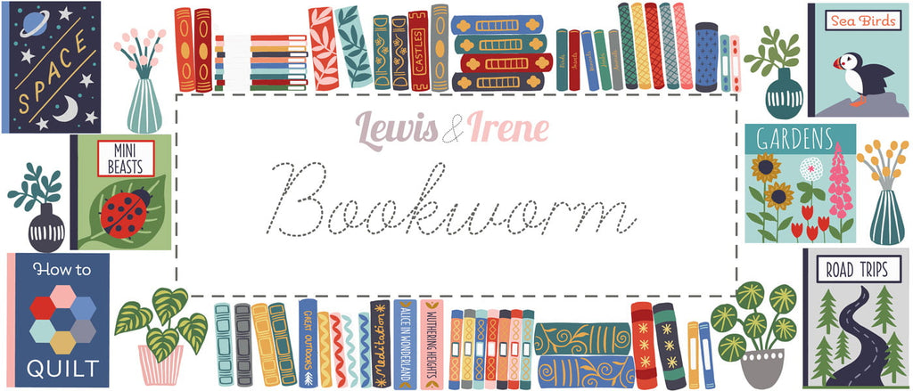 2021 Bookworm Lewis & Irene Quiltshop Quality Cotton Woven