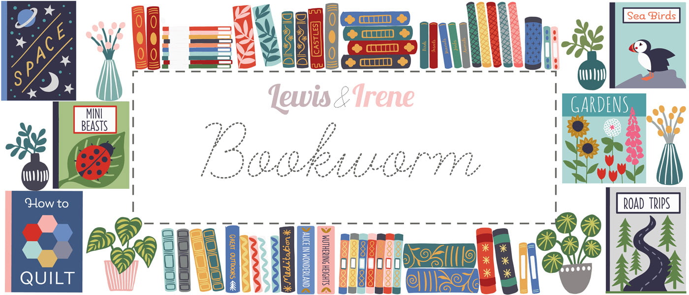 2021 Bookworm Lewis & Irene Quiltshop Quality Cotton Woven