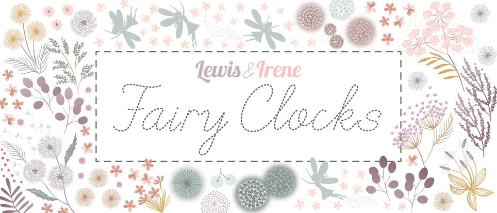 2021 Fairy Clocks Lewis & Irene Quiltshop Quality Cotton Woven