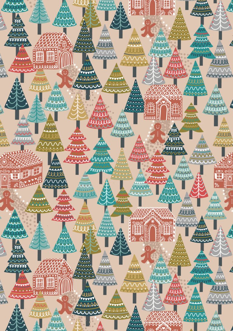 2022 Gingerbread Season Lewis & Irene Quiltshop Quality Cotton Woven