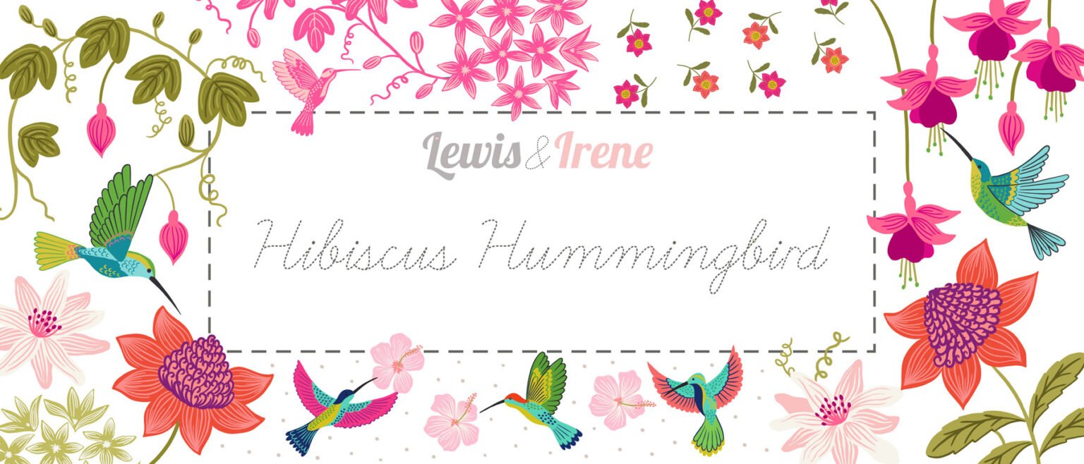 2022 Hisbiskus Hummingbird Lewis & Irene Collection Cotton Woven