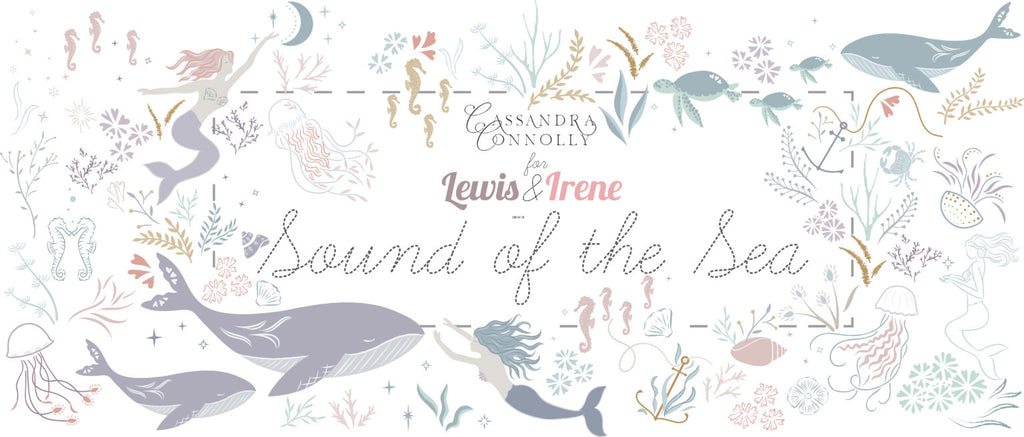 2023 Sound of the Sea Collection Lewis & Irene Quiltshop Quality Cotton