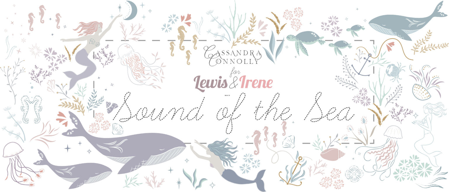 2023 Sound of the Sea Collection Lewis & Irene Quiltshop Quality Cotton