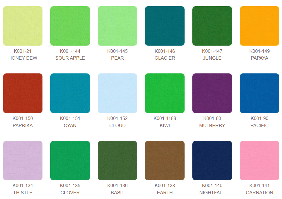 Color Zafuman KONA Solids Robert Kaufman color variety large selection – BLESSED QUILTS